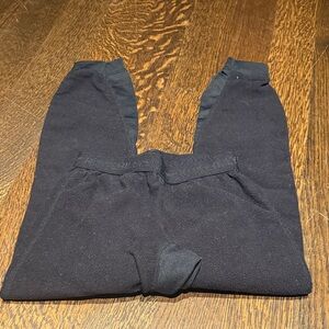Kids ski layer black fleece pants